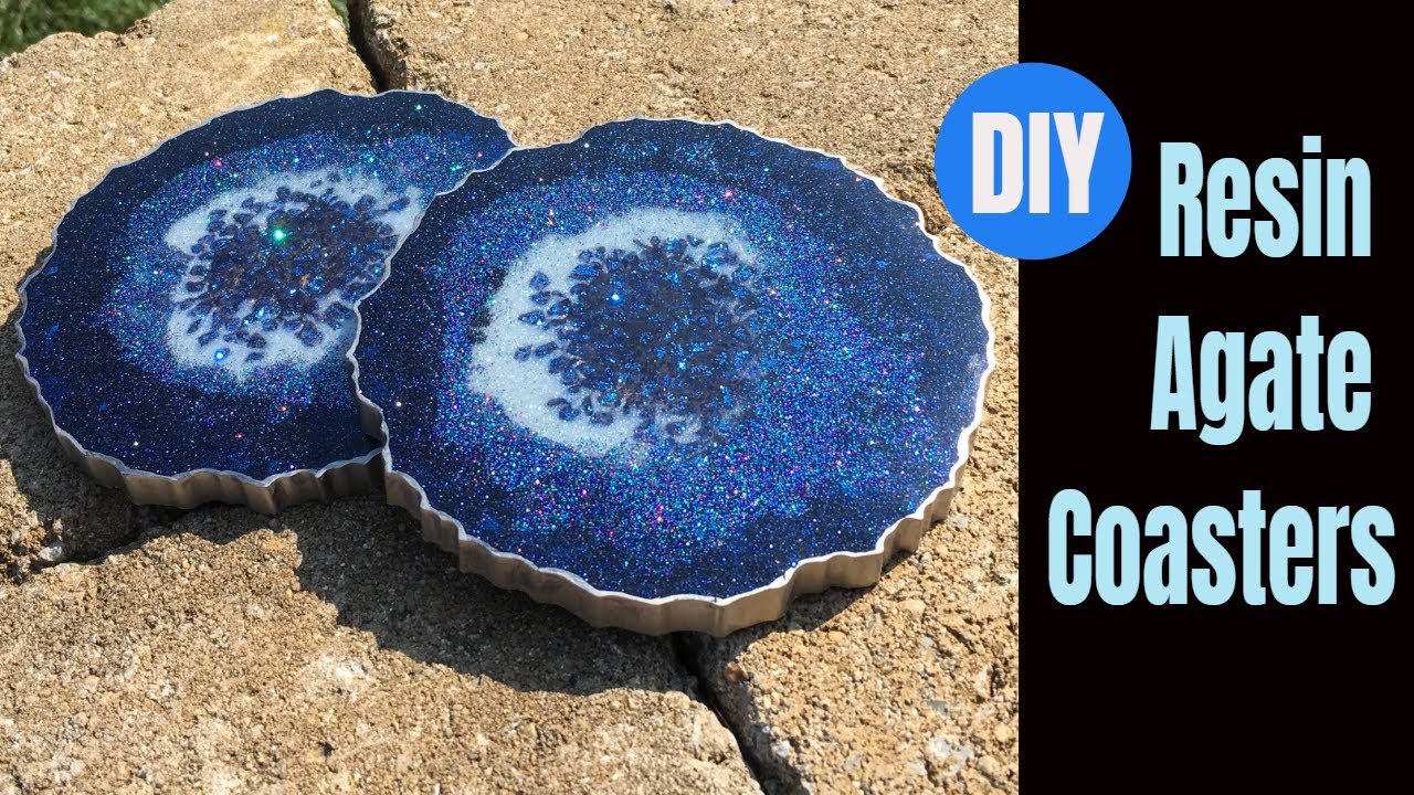 Resin Agate Coasters DIY Tutorial