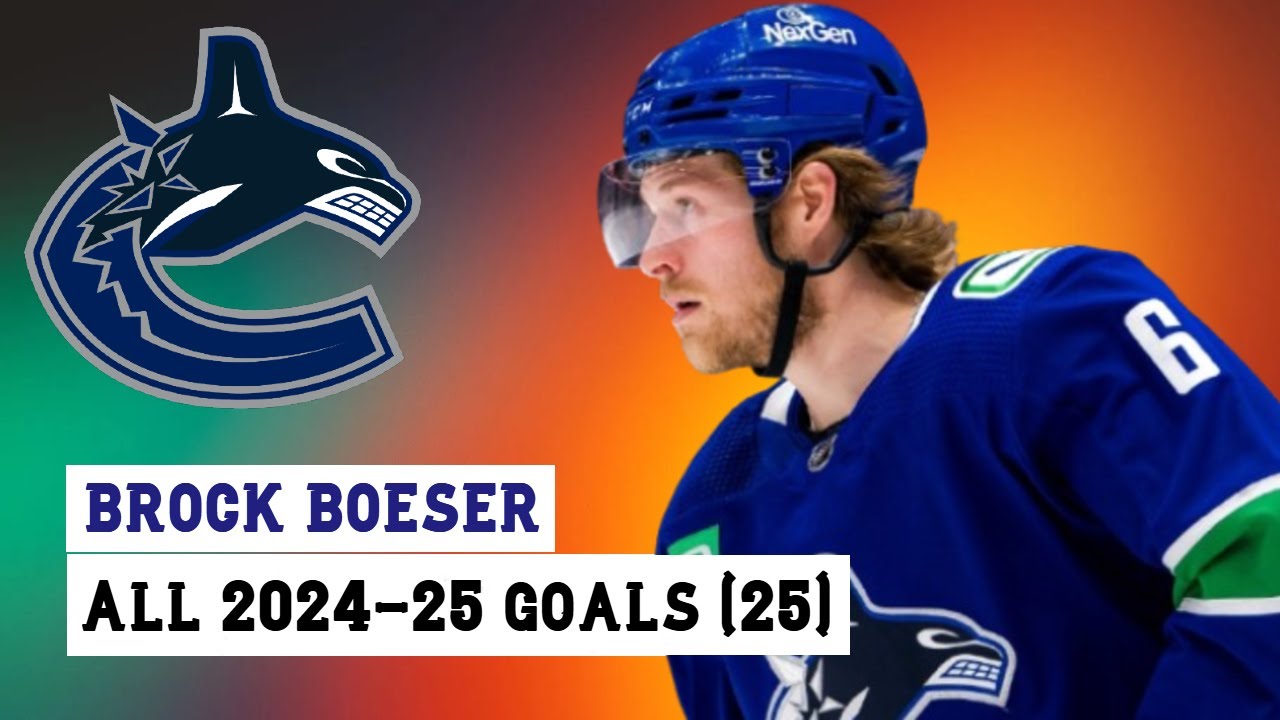 Brock Boeser (#6) All 25 Goals of the 2024-25 NHL Season
