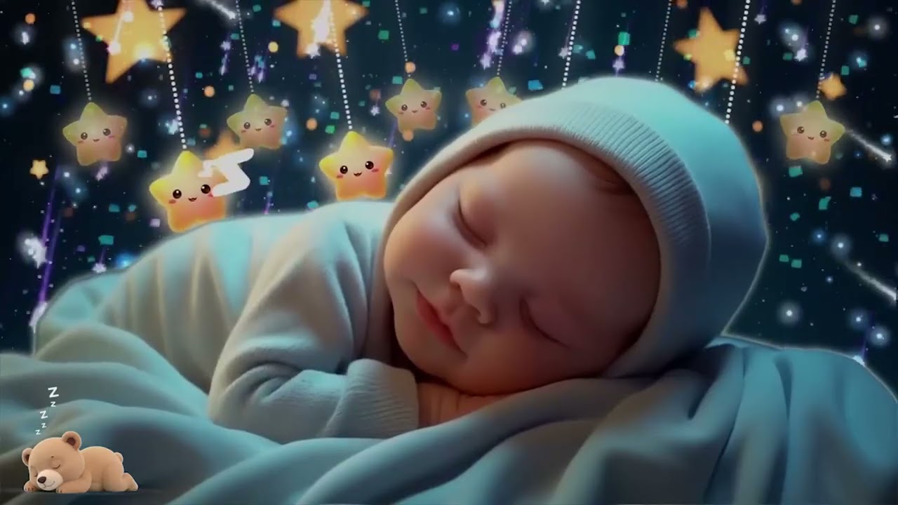 Mozart Brahms Lullaby 🎶 Baby Sleep Music 🌜 Calming Music to Quiet the Night Mind - 24h No Ads