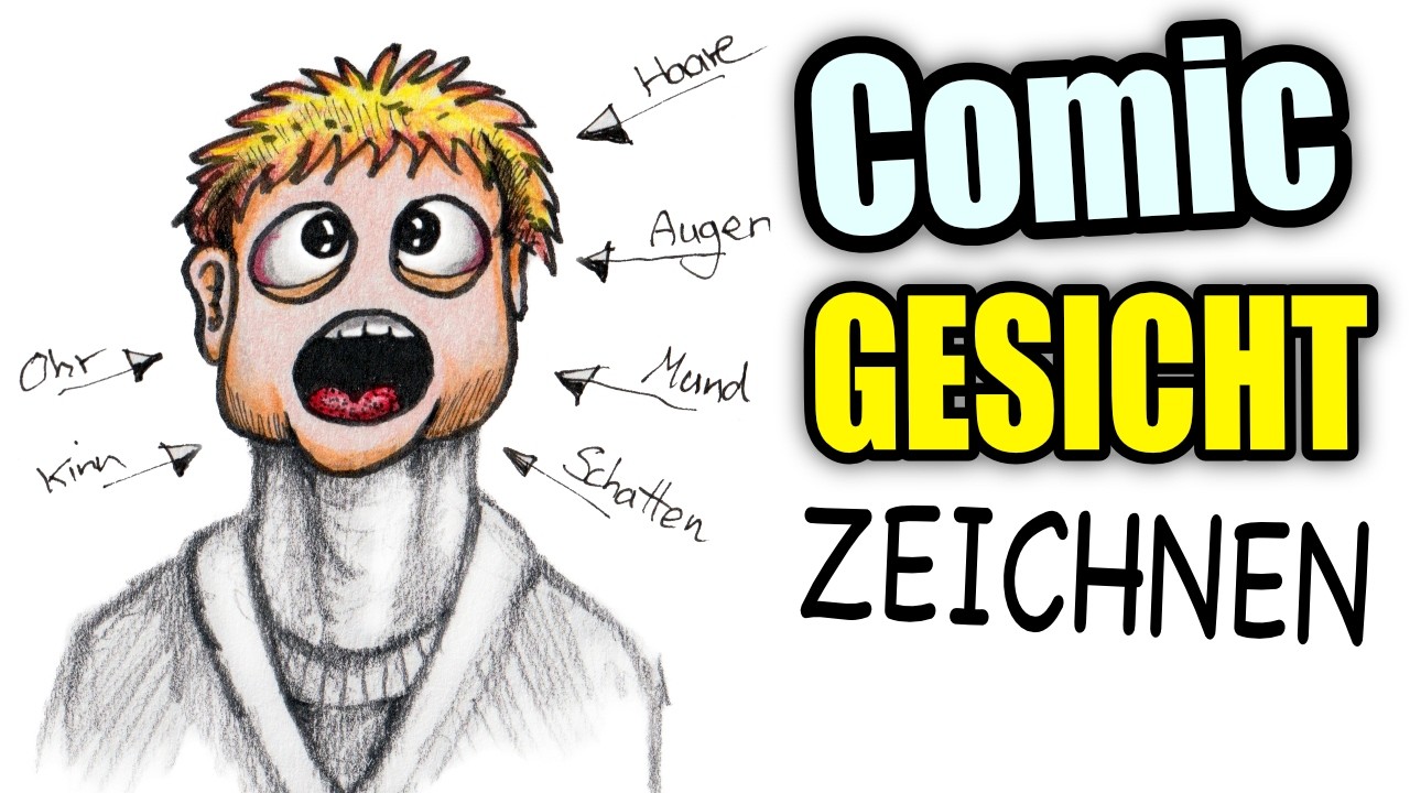 Comic Gesicht zeichnen lernen ✍️ Mit dieser Technik!