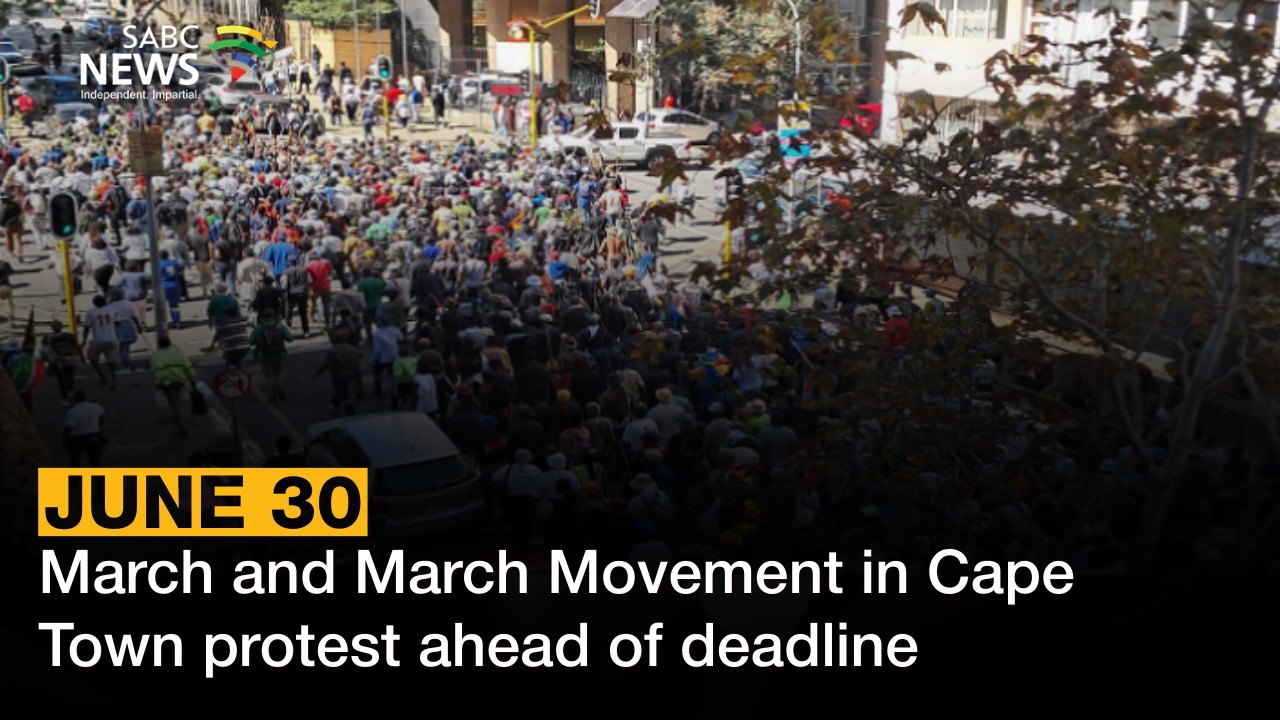 30 июня | Протест движения March and March в Кейптауне перед истечением крайнего срока