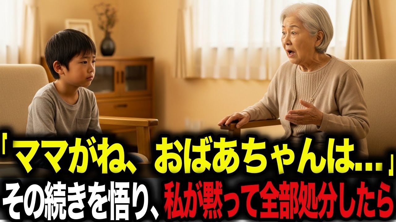 孫の「ママが言ってたよ、おばあちゃんは…」　その続きで全てを悟り、私は黙って去りました**