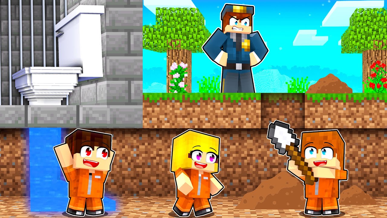 DZIECI vs DOROŚLI | UCIECZKA Z WIĘZIENIA w Minecraft!