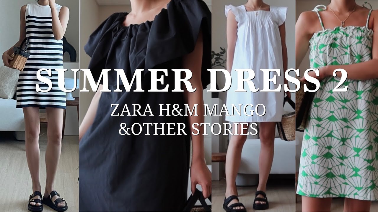 [HAUL] SUMMER DRESS 여름 원피스 2편 / ZARA, H&M, MANGO, &other stories / 자라, 망고, 앤아더스토리즈 /
