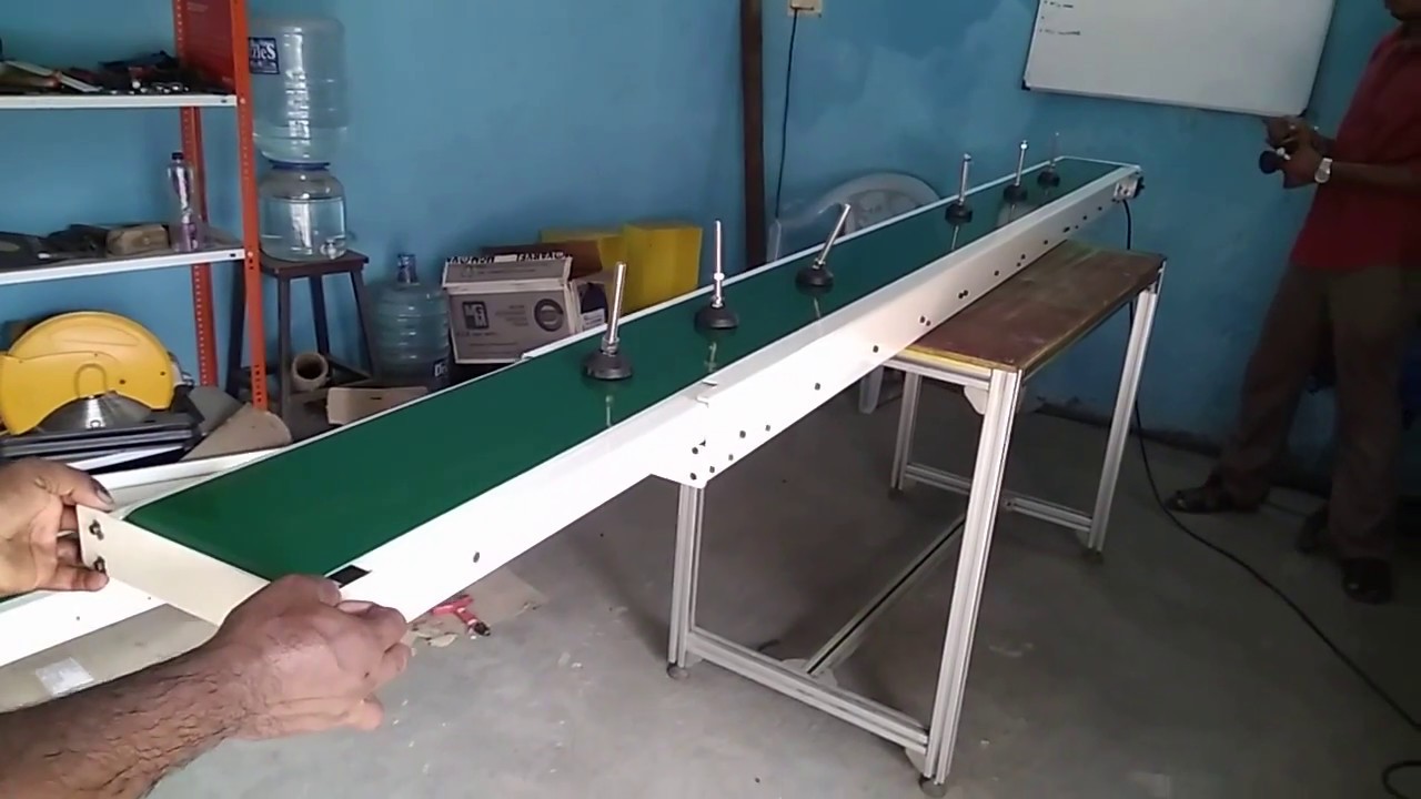 Orange Conveyor Systems - Table Top Telescopic Belt Conveyor 3m to 5m