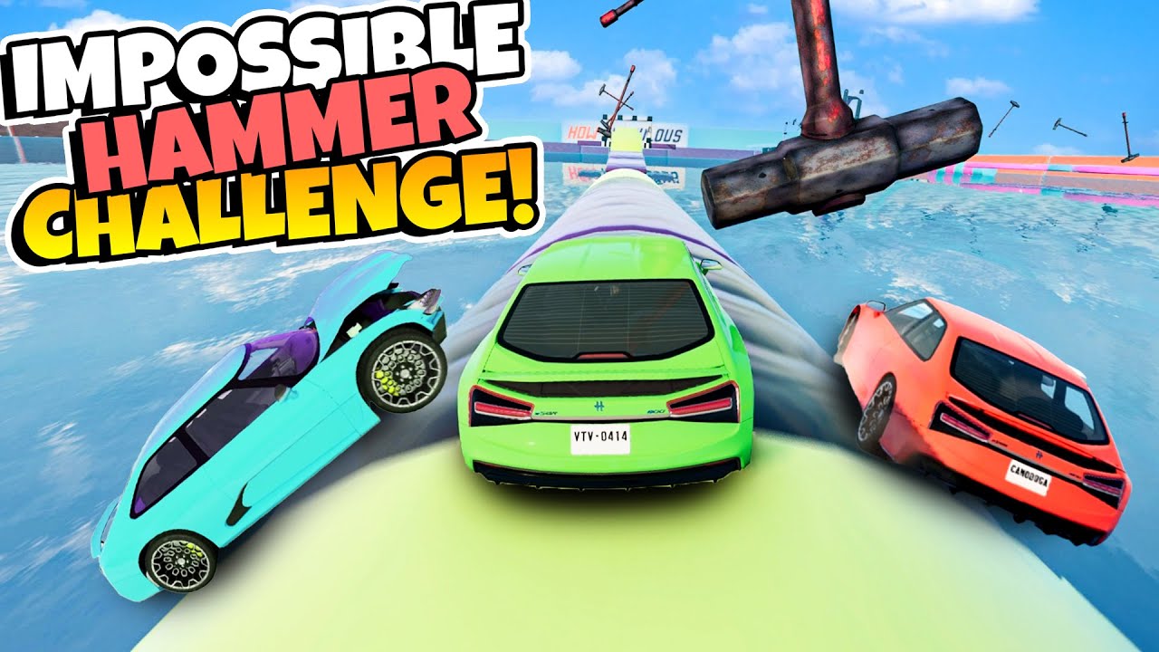 Can We Survive The IMPOSSIBLE Hammer Challenge in BeamNG!
