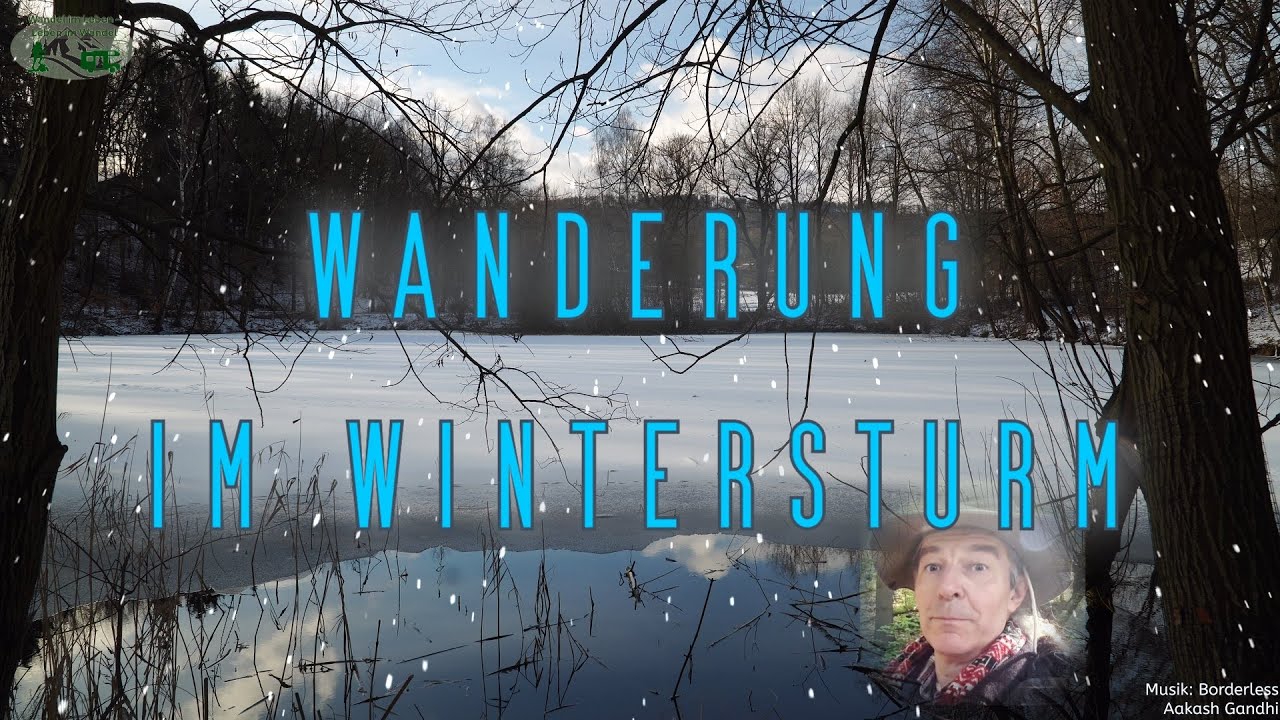Winterwanderung im Wintersturm. Hier können Sie Ihre Achtsamkeit üben