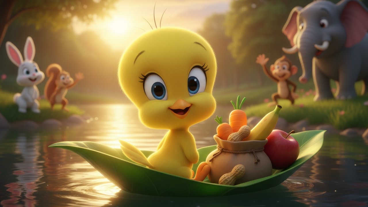 Tweety's Picnic Basket: A Wordless Cartoon About Sharing with Forest Friends