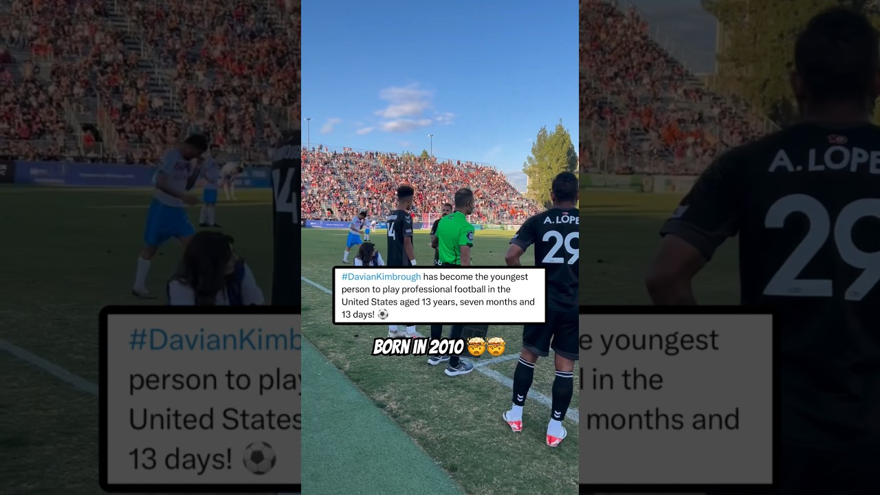 Imagine making your professional debut at 13 😳👏🏽 #football #mls #soccer #futbol #football #fyp