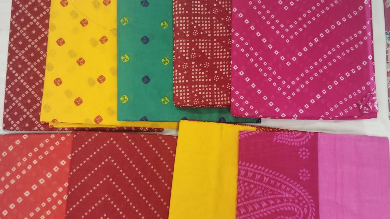 Cotton malmal chunri print saree 