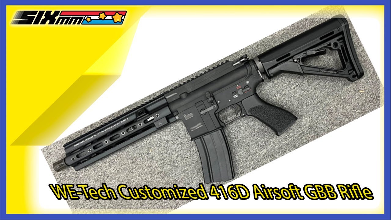 [WE-Tech] Customized 416D Airsoft GBB Rifle[Full Marking][BLK]