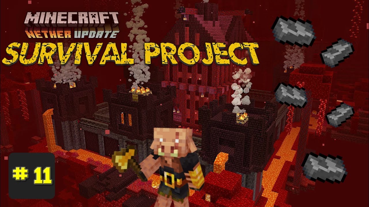 WE FOUND AN EPIC PIGLIN FORTRESS!! Minecraft - Survival Project #11