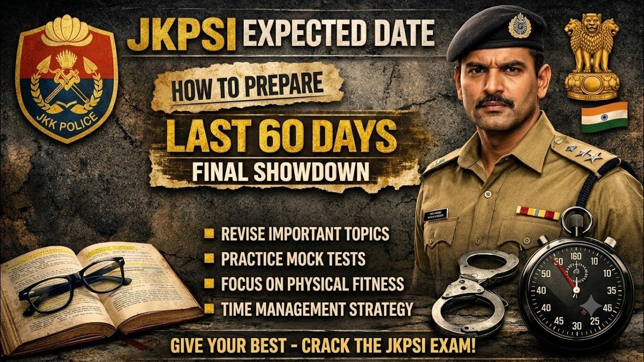 JKPSI EXPECTED EXAM DATE || LAST DAYS STRATEGY || JKSSB || FAA || JKP CONSTABLE || BEST CONTENT