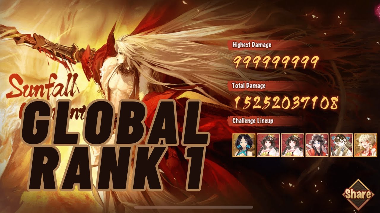 [SUN'S FALL] 1 Billion DMG Ranking Team with Double SP Hiyoribo