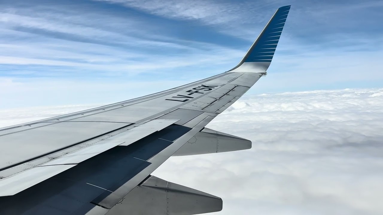 Vuelo Aerol&iacute;neas Argentinas ✈️ De Aeroparque a Salta | Vista desde el ala 
