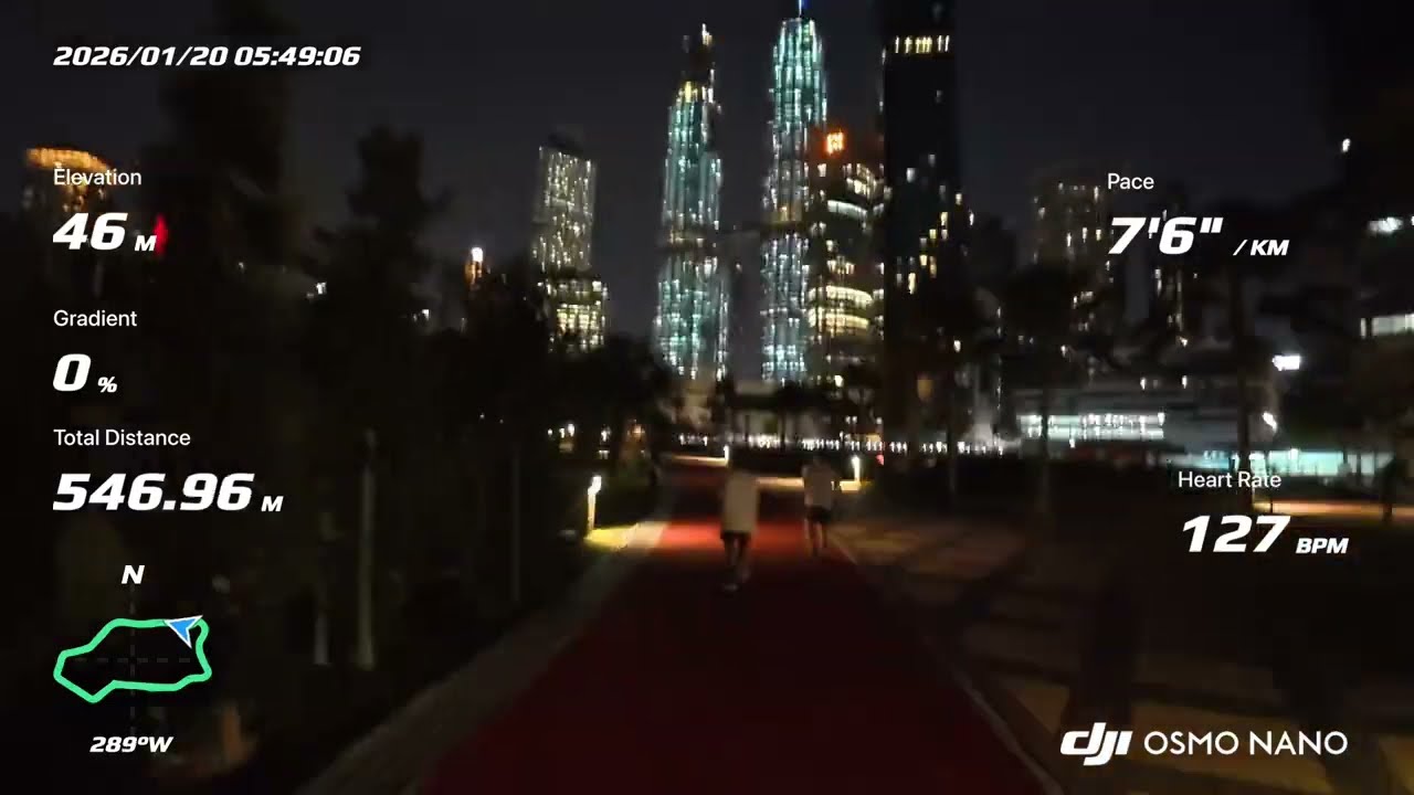 Easy Run at KLCC Park, Kuala Lumpur - 20 Jan 2026