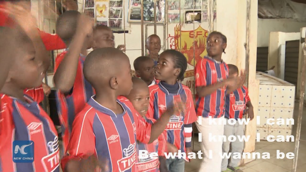 Musically gifted Kenyan slum children's rap show