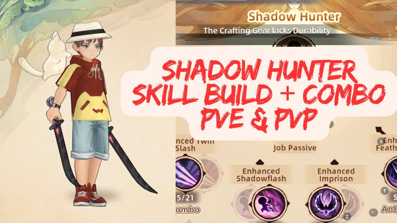 SHADOW HUNTER SKILL BUILD TREE OF SAVIOR : NEVERLAND