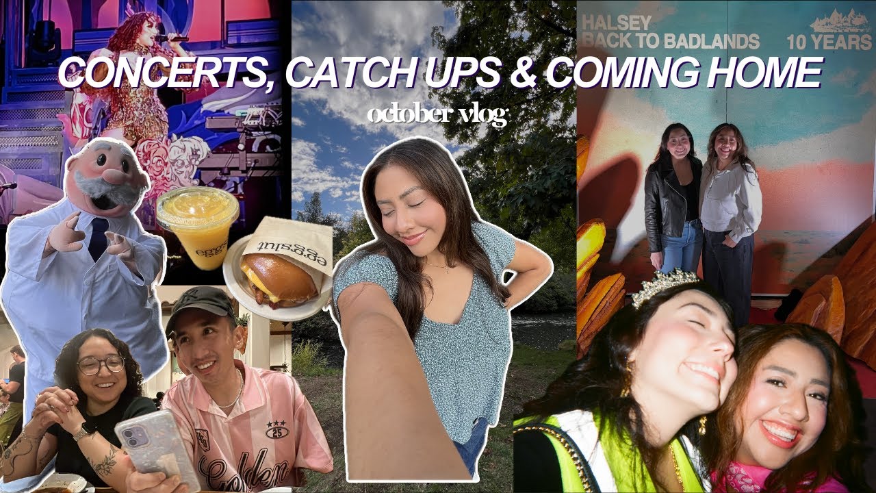 concerts, catch ups & coming home!! | oct 2025 vlog