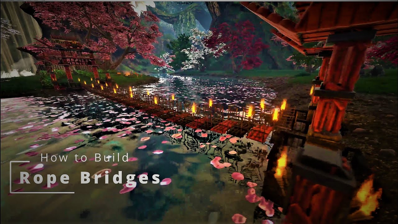 ARK Survival Evolved : How to build - Rope Bridges - IMPROVED METHOD