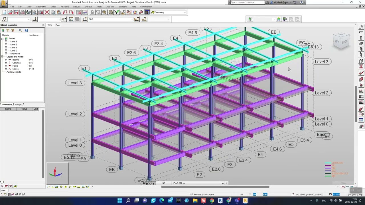 การส่ง BIM จาก Revit ไปยัง Robot Structure