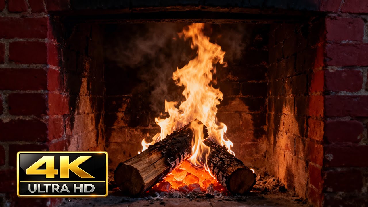 🔥 Cozy Fireplace Ambience — 1 Hour of Crackling Fire for Sleep & Focus