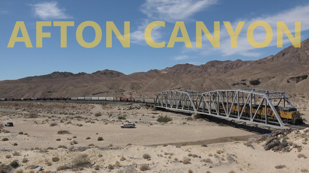 [HD] Union Pacific's CIMA Subdivision - Afton Canyon W/ Horn Show!