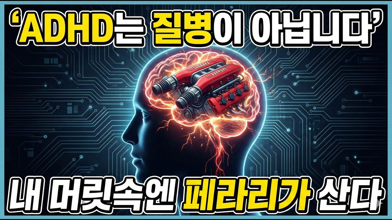 당신은 게으른 게 아닙니다. 뇌가 '페라리'인 겁니다 (성인 ADHD의 진실)