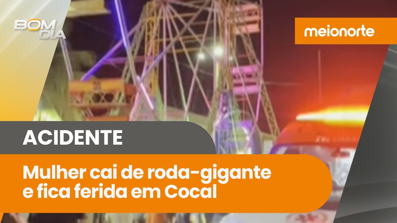Mulher despenca de roda-gigante em parque e fica gravemente ferida; veja! | Bom Dia