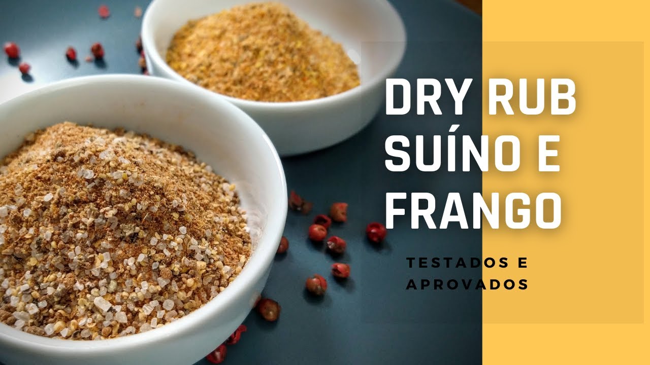 Dry Rub especial (assista vídeo completo) para suíno e frango