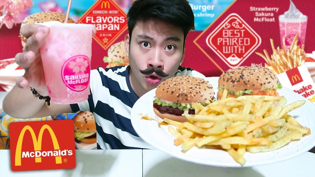 MCDONALD'S FLAVORS OF JAPAN TASTE TEST | EBI BURGER, TERIYAKI SAMURAI BURGER
