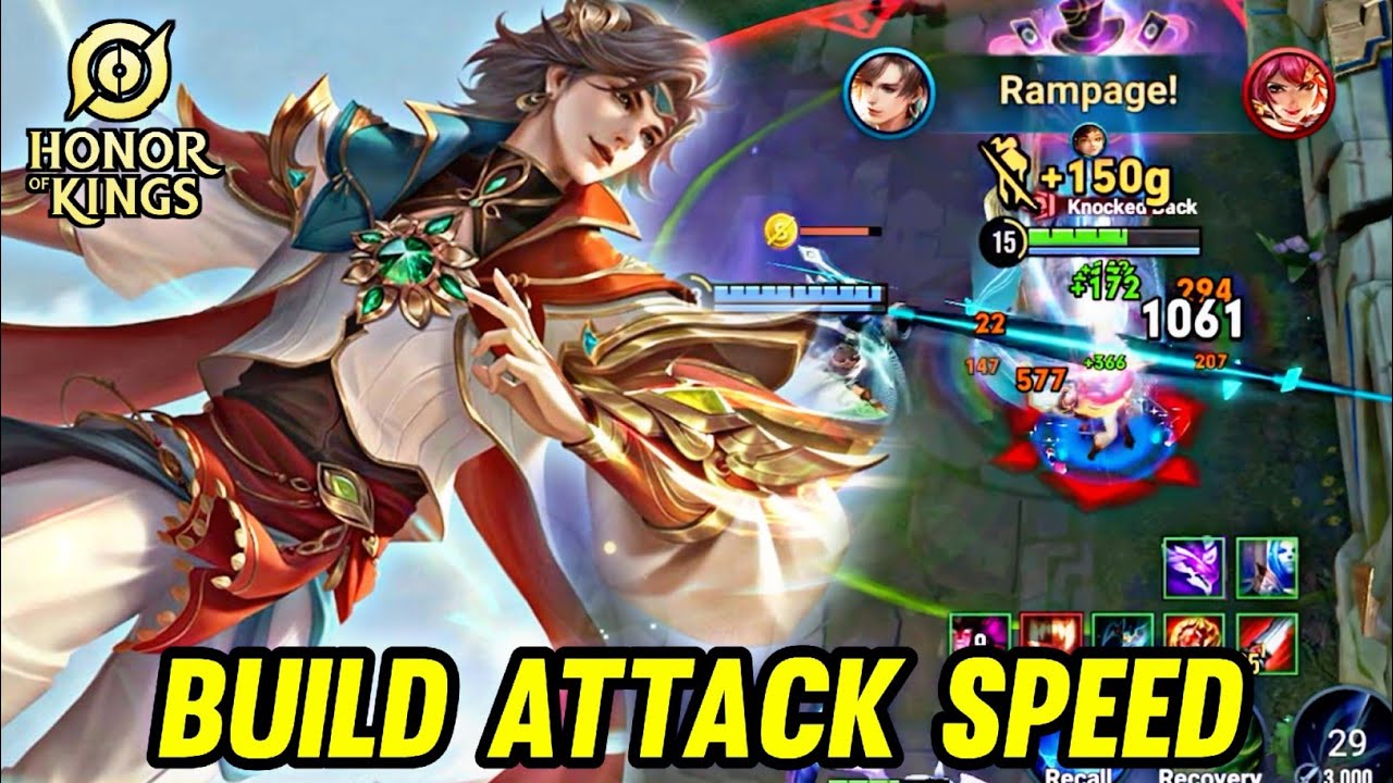 HOK : FEYD GAMEPLAY | BUILD ATTACK SPEED - HONOR OF KINGS