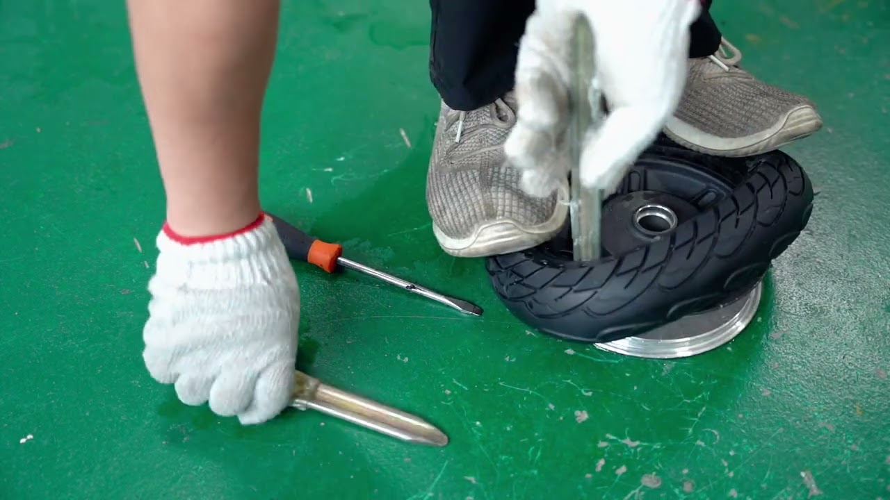 Manual Installation Tutorial Videoof 8-10 Inch Nedong Airless Tire