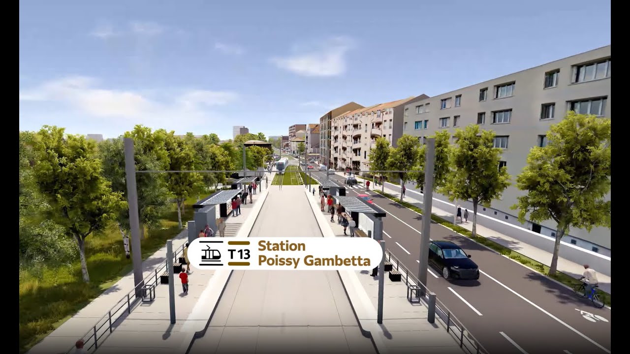 Visite virtuelle du prolongement du Tram T13