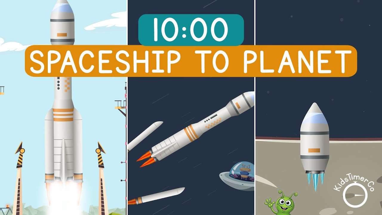 10 Minute Journey to Deep Space! 🌌🚀 Rocket Ship Galaxy Adventure Timer for Kids