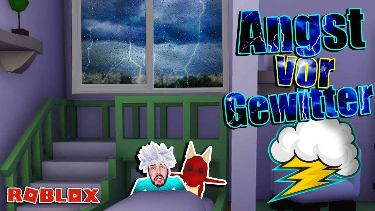 BABY KAAN HAT ANGST VOR GEWITTER! Mama ist nicht da & er bricht in fremdes Haus ein [Roblox Deutsch]