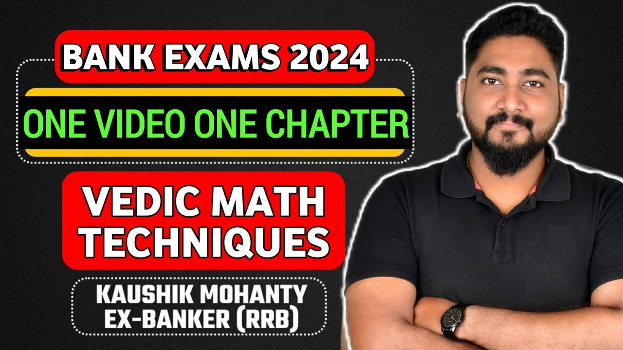 🚀 Vedic Math Calculation Techniques || Bank Exams 2024 Preparation || Career Definer || Kaushik Sir