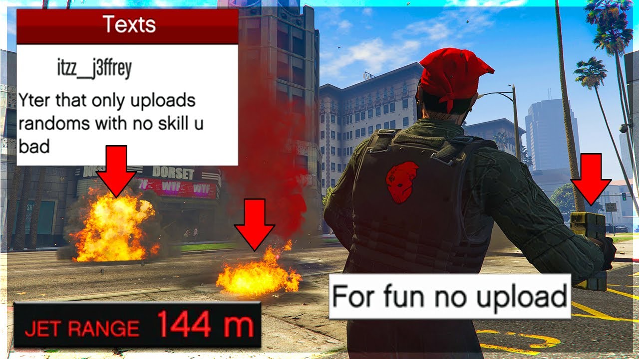 Trolling My #1 Hater With a MERRYWEATHER AIRSTRIKE on GTA Online