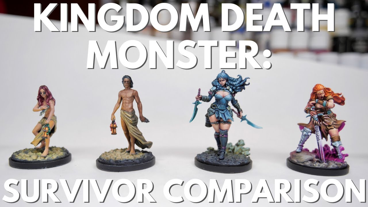Сравнение выживших в Kingdom Death Monster: развитие в качестве мини-художника