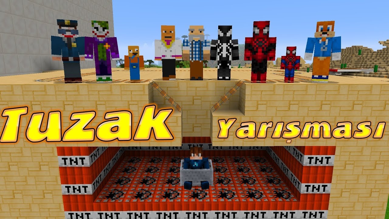 MİNECRAFT'TA EN İLGİNÇ TUZAĞI KİM YAPACAK ? (Birbirinden Güzel Minecraft Tuzakları)