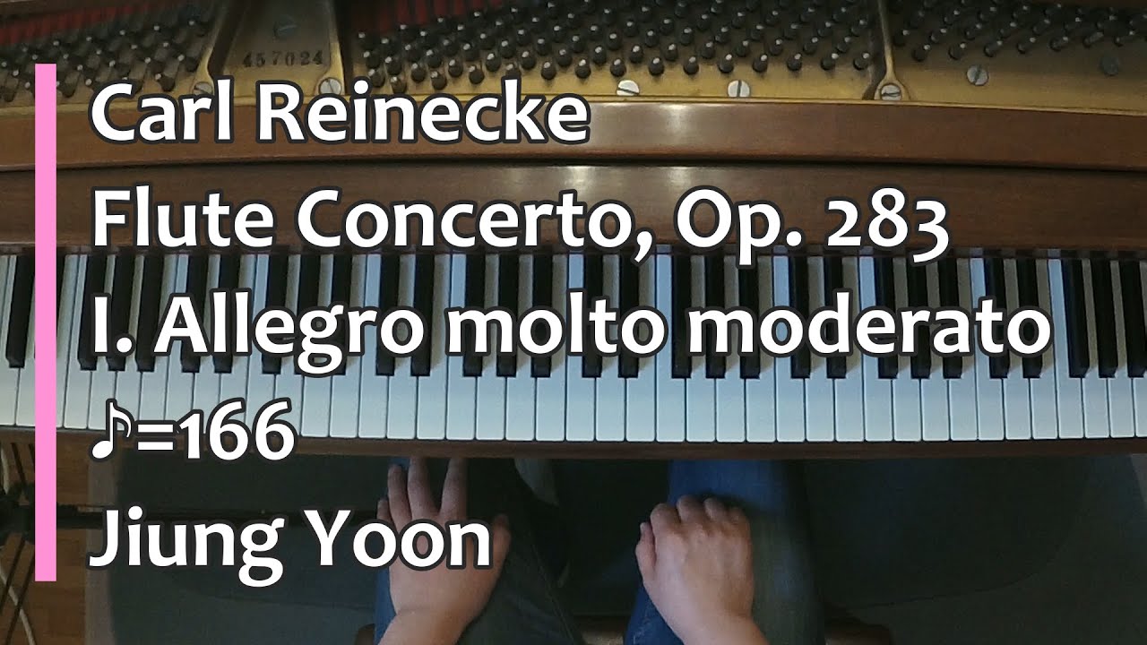 Piano Part- Reinecke, Flute Concerto, Op. 283, I. Allegro molto moderato, ♪=166