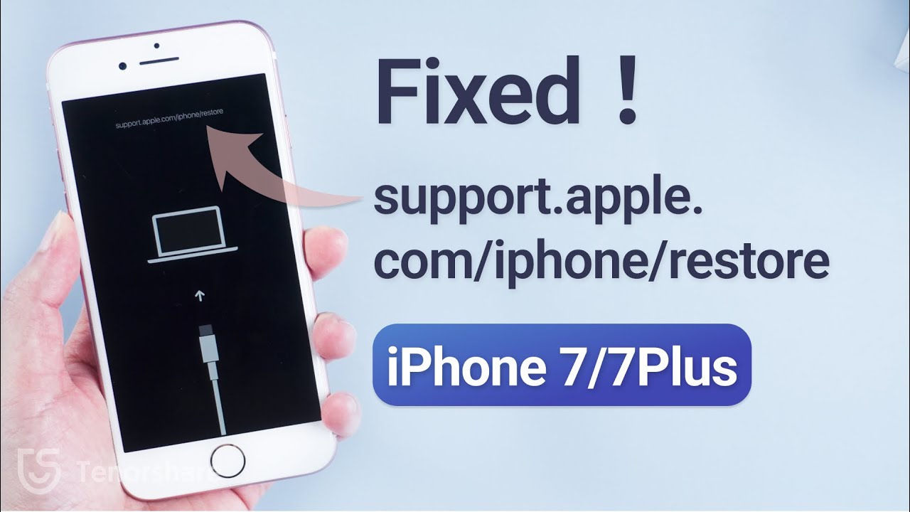 [2023] Fixed: iPhone 7 Stuck on support.apple.com/iphone/restore? Get Out of Recovery Mode Now!