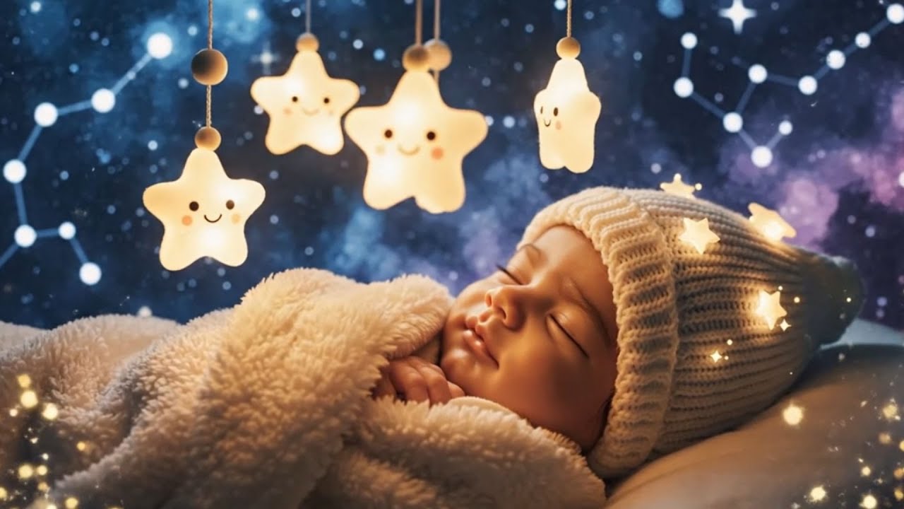 Sleep Faster Tonight 😴 Baby Lullaby Music ✨ Mozart & Brahms Calm Melodies | Fall Asleep in 3 Minutes