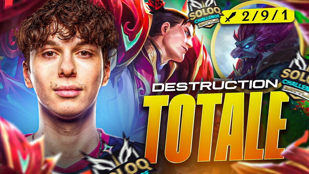 Domination TOTALE avec GAREN face à un splitpusher ! SoloQ Challenge #9