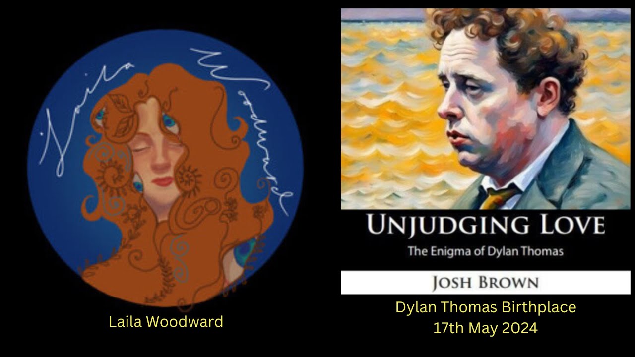Josh Brown and Laila Woodward at the Dylan Thomas Birthplace