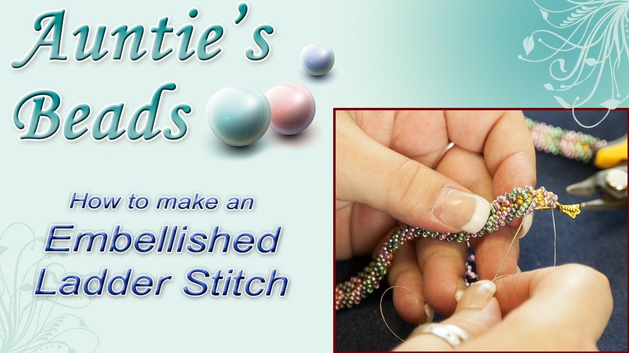 Karla Kam - Embellished Ladder Stitch Bracelet