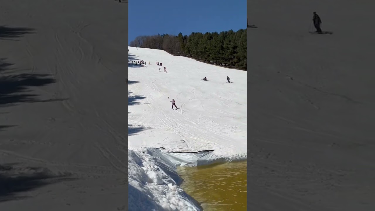 Pond skimming at Snow Ridge