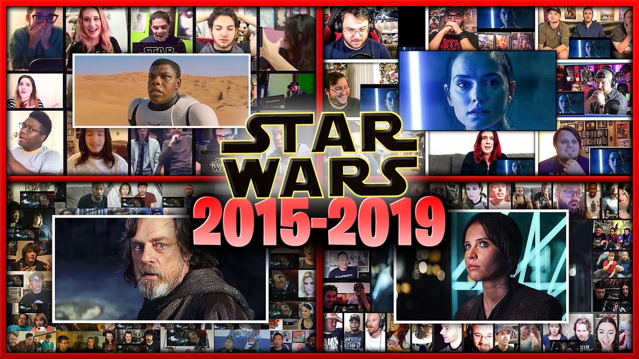 All Reactions Mashup of STAR WARS (2015-2019) | Rise of Skywalker, Force Awakens, Last Jedi