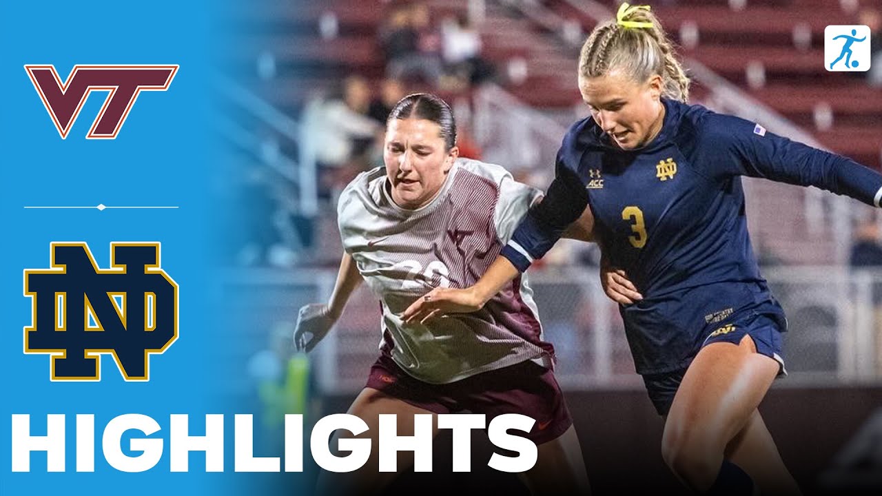 Virginia Tech vs Notre Dame | NCAA College Women's Soccer | Highlights - October 23, 2025