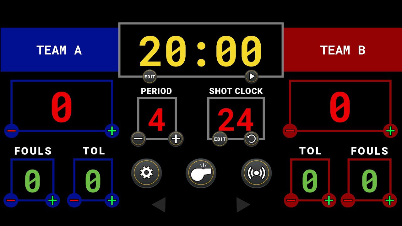 Free Basketball Scoreboard App